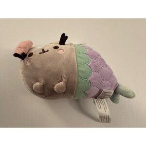 Gund Pusheen Cat Mermaid Pink Green Star Soft Plush New 7 Inch OO